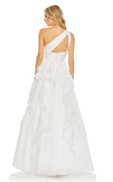 4 of 6 Mac Duggal 49541 Dress White