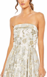 2 of 3 Mac Duggal 49619 Dress White-Gold