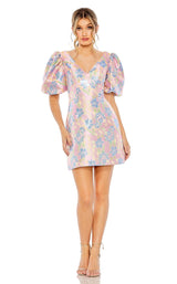 1 of 3 Mac Duggal 49622 Dress Pink-Multi