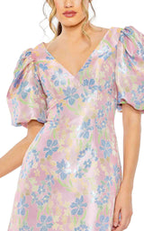 2 of 3 Mac Duggal 49622 Dress Pink-Multi