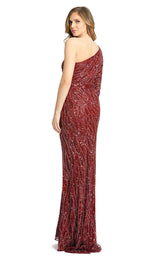 4 of 5 Mac Duggal 4982D Dress Burgundy