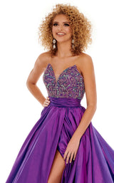 3 of 4 Rachel Allan 50000 Dress Iridescent-Ultraviolet