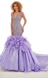 1 of 7 Rachel Allan 50006 Dress Lilac