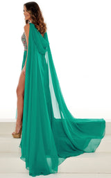 3 of 7 Rachel Allan 50013 Dress Jade-Multi