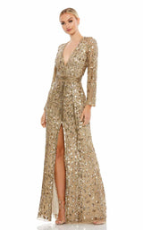 3 of 5 Mac Duggal 5002 Dress Antique-Gold