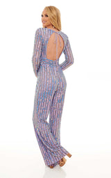 4 of 4 Rachel Allan 50029 Jumpsuit Lilac