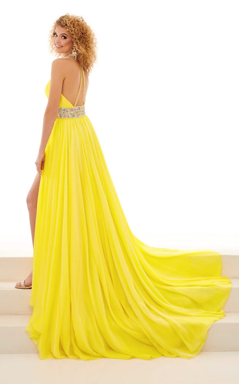 Rachel Allan 50031 Dress Yellow-Multi