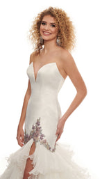 5 of 6 Rachel Allan 50036 Dress White-Multi