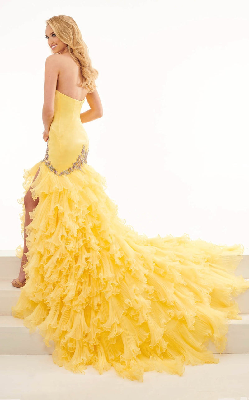 Rachel Allan 50036 Dress Yellow-Multi