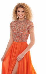 6 of 6 Rachel Allan 50037 Dress Tangerine