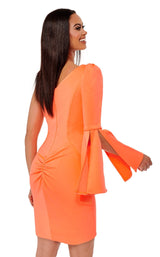 4 of 4 Rachel Allan 50038 Dress Tangerine