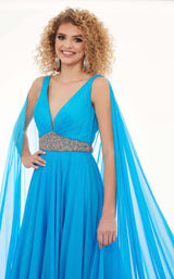 5 of 5 Rachel Allan 50043 Dress Ocean-Blue-Multi