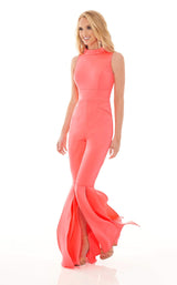 1 of 3 Rachel Allan 50044 Jumpsuit Bright-Coral