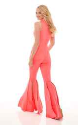 3 of 3 Rachel Allan 50044 Jumpsuit Bright-Coral