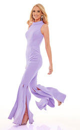 2 of 3 Rachel Allan 50044 Jumpsuit Lilac