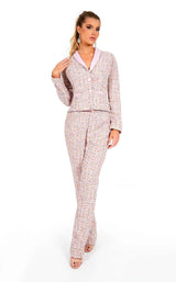 2 of 4 Rachel Allan 50046 Jumpsuit Pink