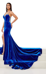 2 of 4 Rachel Allan 50047 Dress Royal-Multi