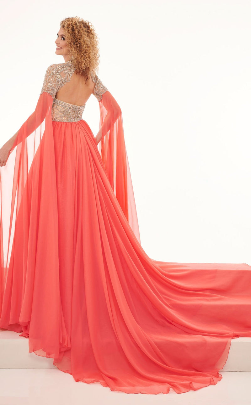 Rachel Allan 50055 Dress Coral