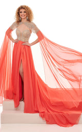 1 of 6 Rachel Allan 50055 Dress Coral