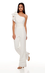 2 of 4 Rachel Allan 50060 Jumpsuit White