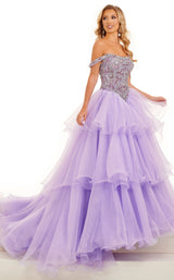 2 of 5 Rachel Allan 50068 Dress Lilac-Multi