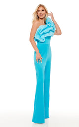 1 of 6 Rachel Allan 50069 Jumpsuit Ocean