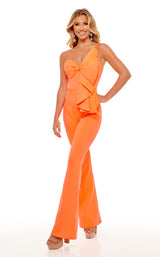 1 of 4 Rachel Allan 50071 Jumpsuit Tangerine