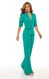 1 of 4 Rachel Allan 50073 Jumpsuit Deep-Jade