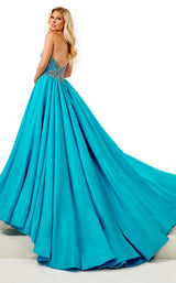 4 of 4 Rachel Allan 50078 Dress Turquoise