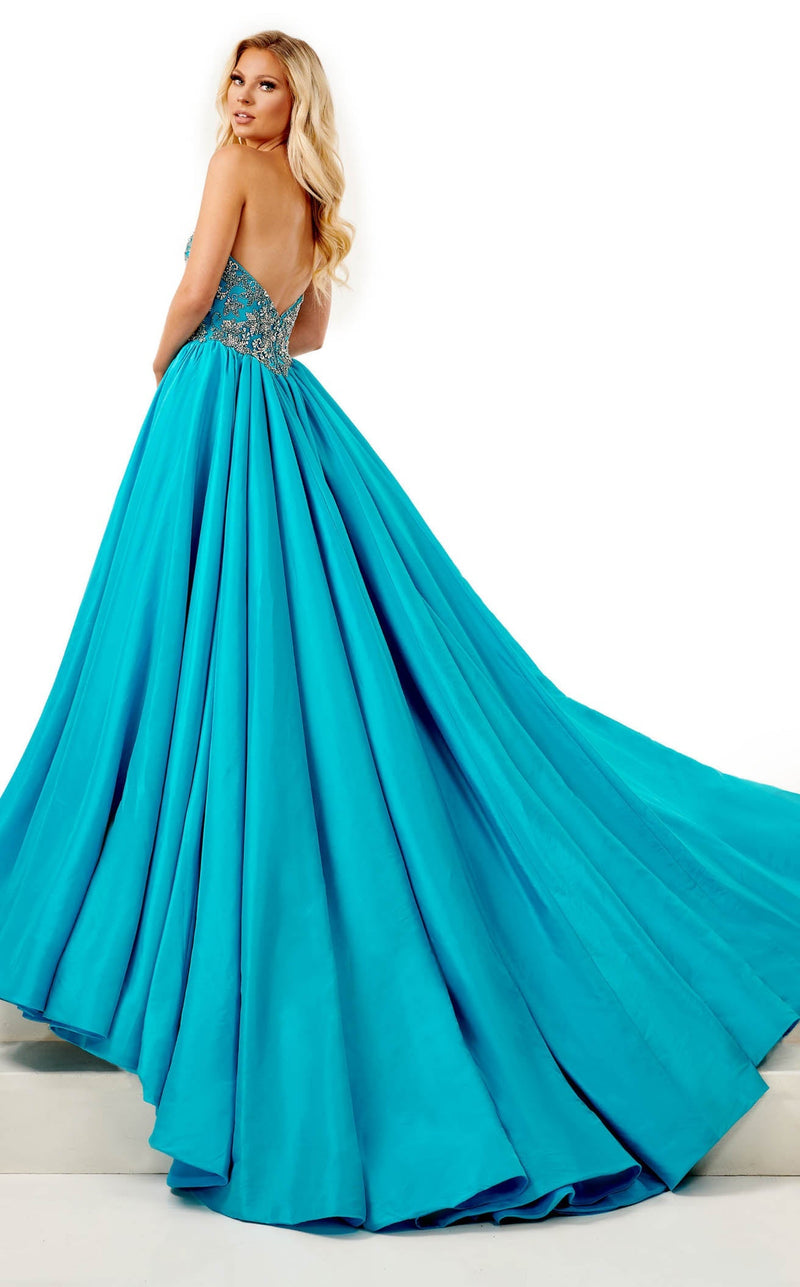 Rachel Allan 50078 Dress Turquoise