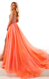 3 of 4 Rachel Allan 50081 Dress Coral