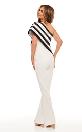 4 of 6 Rachel Allan 50089 Dress White-Black