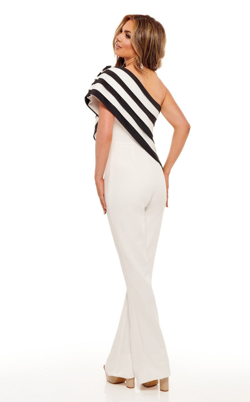 Rachel Allan 50089 Dress White-Black