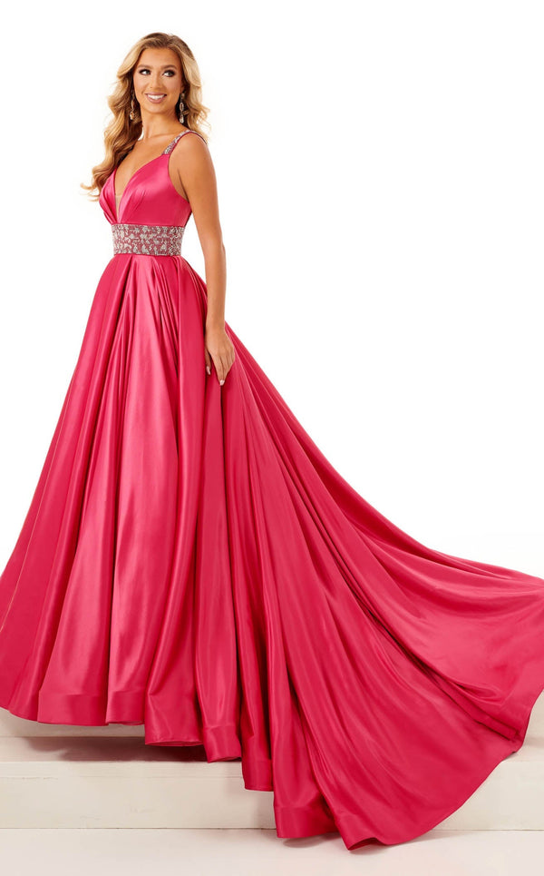 Rachel Allan 50090 Dress Magenta