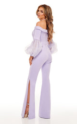 5 of 6 Rachel Allan 50095 Jumpsuit Lilac