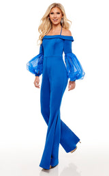 3 of 6 Rachel Allan 50095 Jumpsuit Royal