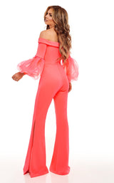 4 of 6 Rachel Allan 50095 Jumpsuit Coral