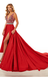 2 of 6 Rachel Allan 50104 Dress Red