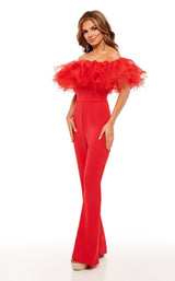 1 of 6 Rachel Allan 50106 Jumpsuit Red