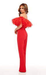4 of 6 Rachel Allan 50106 Jumpsuit Red