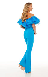 5 of 6 Rachel Allan 50106 Jumpsuit Ocean