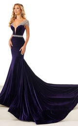 2 of 4 Rachel Allan 50109 Dress Cobalt