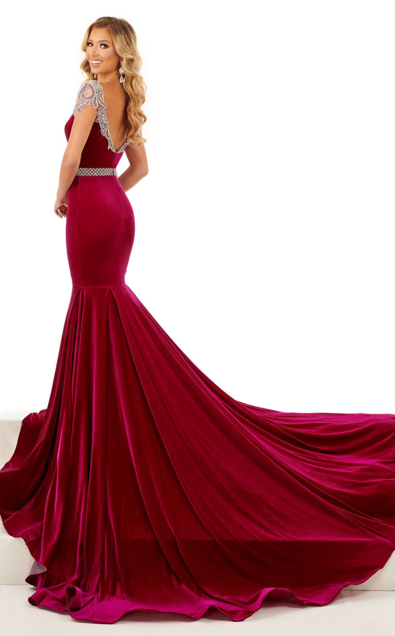 Rachel Allan 50109 Dress Magenta