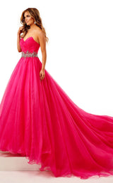 2 of 4 Rachel Allan 50112 Dress Fuchsia