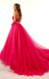 4 of 4 Rachel Allan 50112 Dress Fuchsia