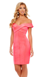 1 of 6 Rachel Allan 50116 Dress Coral