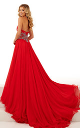 Rachel Allan 50118 Dress Red-Multi