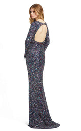 3 of 7 Mac Duggal 5014D Dress Navy-Multi