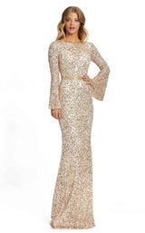 2 of 7 Mac Duggal 5014D Dress Nude-Gold