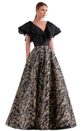 1 of 2 Edward Arsouni Couture SS0501 Dress Multi